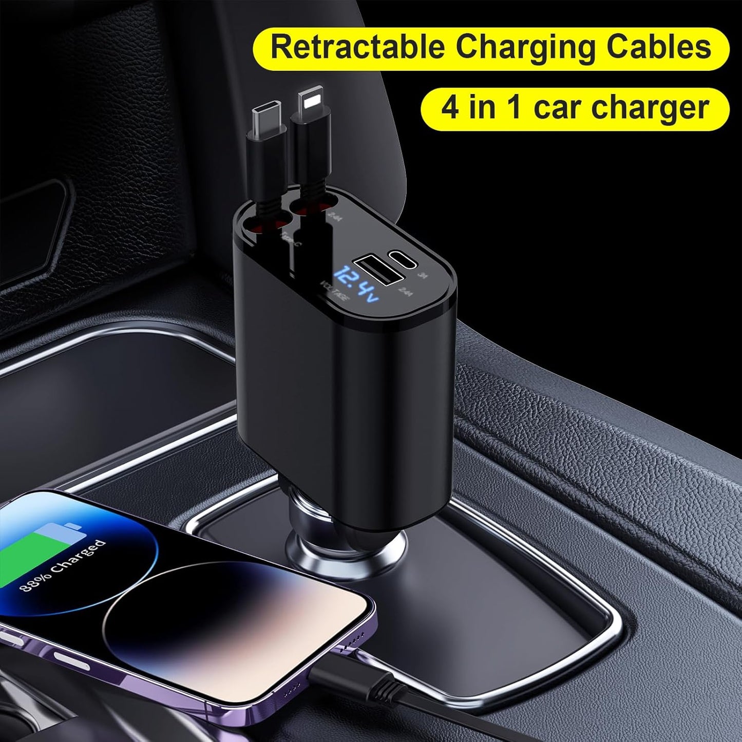 Aimtel Retráctil Cargador de Coche