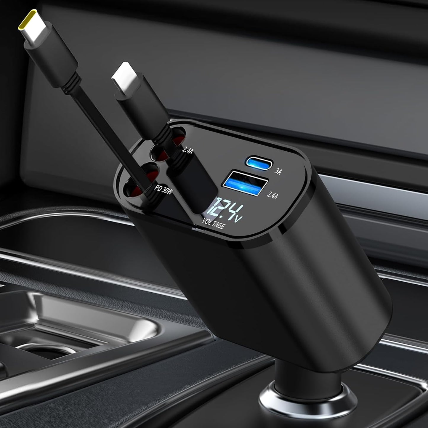 Aimtel Retráctil Cargador de Coche