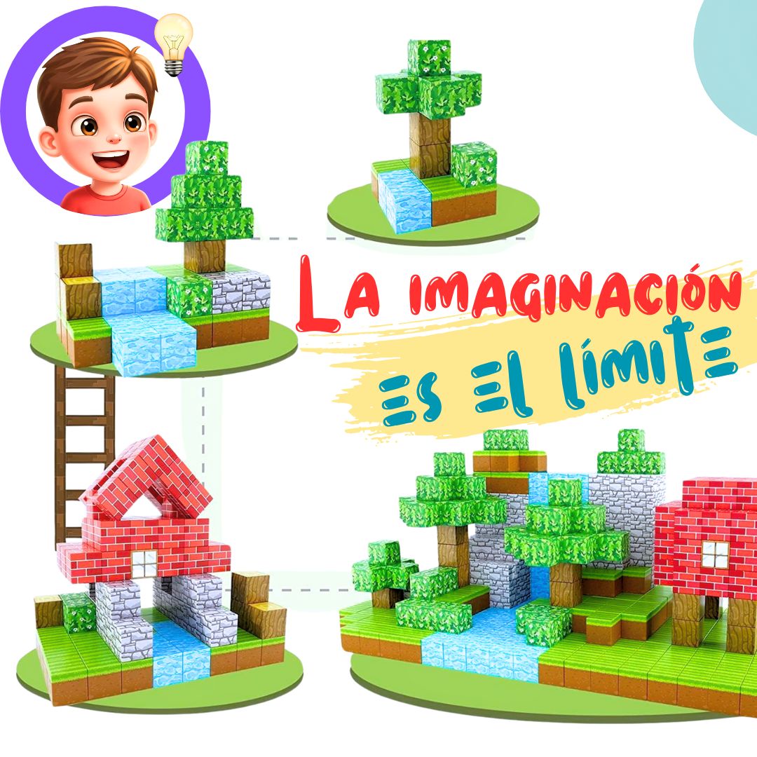 Cubos Magnéticos para Mentes Creativas – Set de Construcción STEM (100 piezas)