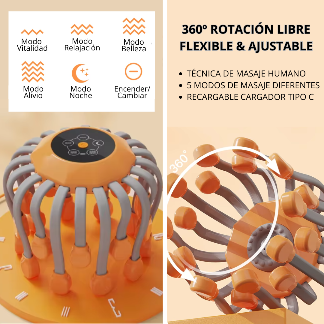 Pulpo Masajeador Anti-Estrés