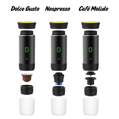 Cafetera portátil 3 en 1 con batería integrada