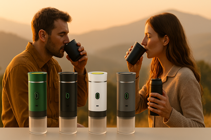 Cafetera portátil 3 en 1 con batería integrada