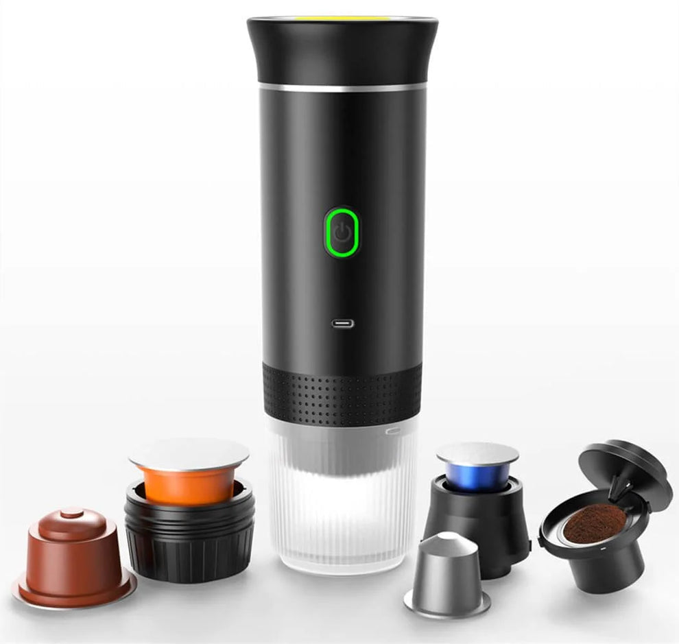 Cafetera portátil 3 en 1 con batería integrada