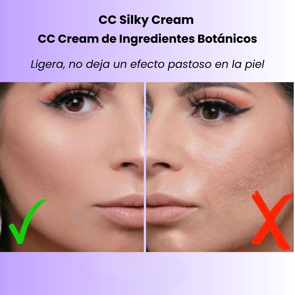 BASE DE MAQUILLAJE CC SILKY CREAM  + BROCHAS DE REGALO (OFERTA 2X1)